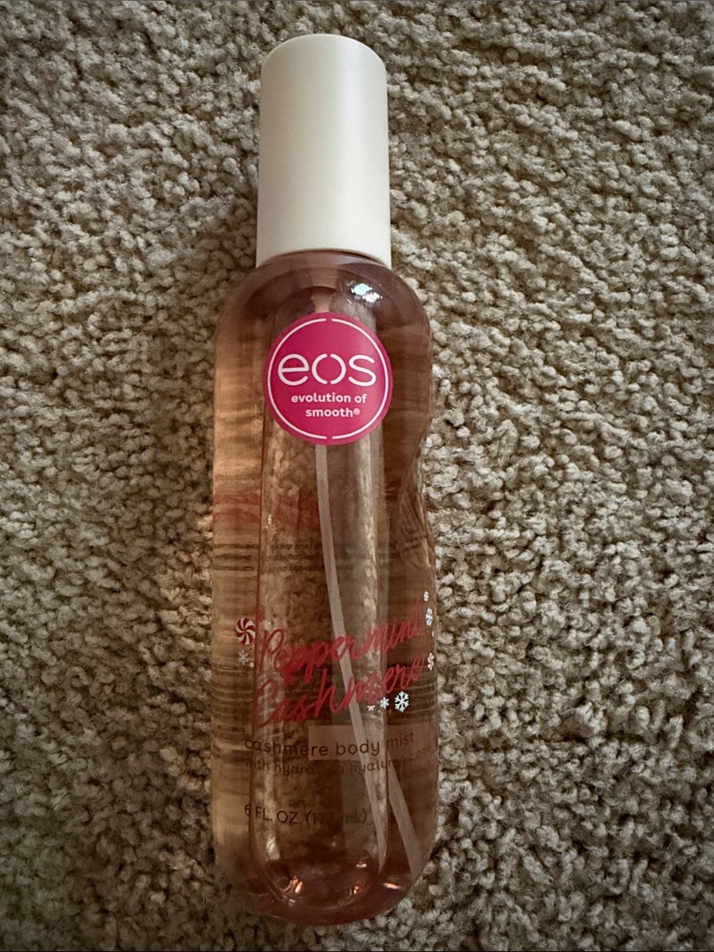 EOS Holiday Peppermint Cashmere Hyaluronic Acid 6 OZ
